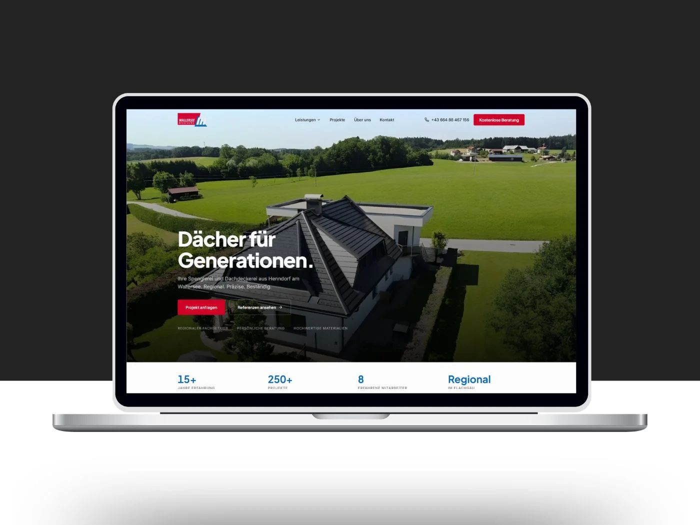 Wallersee Bedachung Website